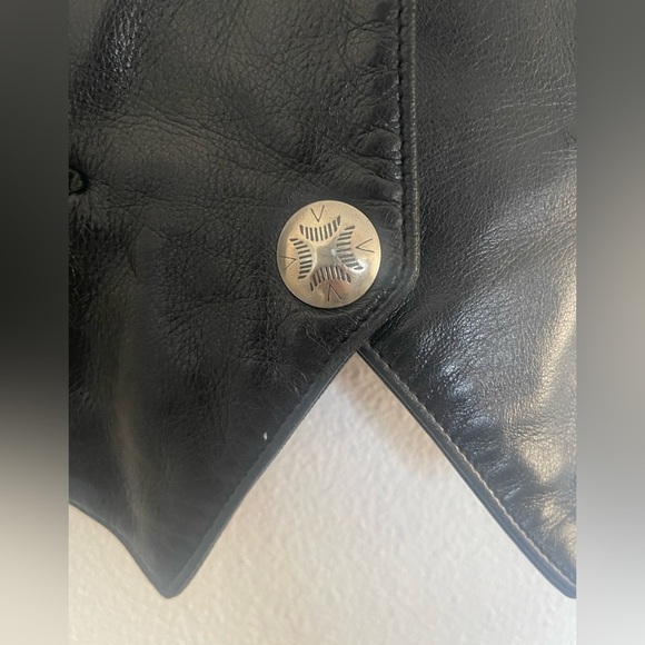 Michael hoban north beach leather vest size 3/4 - Picture 4 of 6